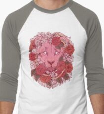 Lion of Roses Men's Baseball ¾ T-Shirt