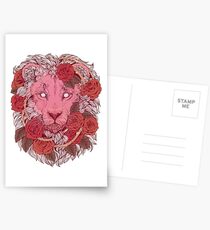 Postales León de rosas