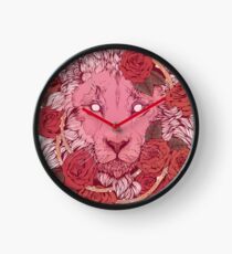 Lion of Roses Clock