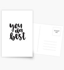 you da best Postcards