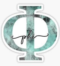marble watercolor - phi Sticker