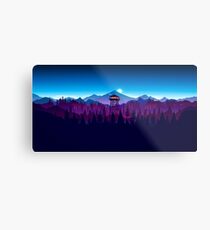 Feueruhr Nighttime Art Design - 4k Metallbild