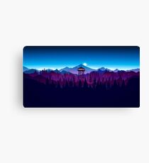 Firewatch Nighttime Art Design - 4k Canvas Print