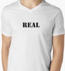 Real (Breasts) Men's V-Neck T-Shirt