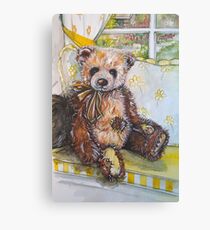 Rufus, Tatty Teddy Bear Canvas Print