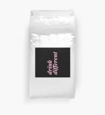 Drink Different coral Duvet Cover