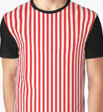 Rot und weiß gestreiften abnehmen kleid Grafik T-Shirt