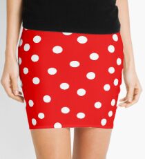 Polka Dot Bedspread Mini Skirt