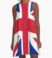 Union Jack 1960s Mini Skirt - Best of British Flag A-Line Dress