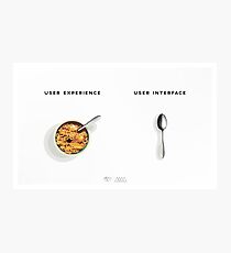 UX vs. UI Photographic Print