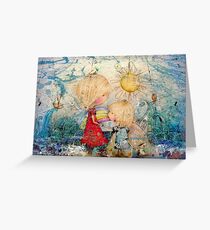 sun and sea Greeting Card
