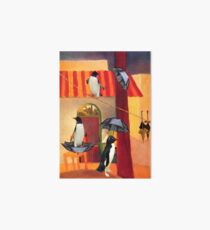 Penguin Cafe Art Board Print