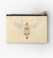Bolso de mano Honey Bee Word Cloud con alas