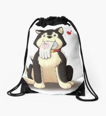 Black Hayate Drawstring Bag