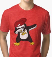 Dabbing Penguin Tri-blend T-Shirt