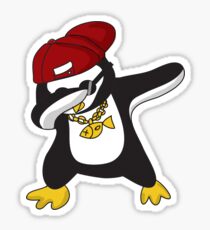 Dabbing Penguin Sticker