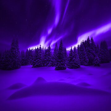 Artwork thumbnail, Purple Northern Lights by BienThings