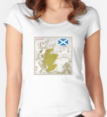 Scotland Curio Post Card Women's Fitted Scoop T-Shirt