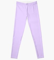 Pale Lilac Solid Color Leggings