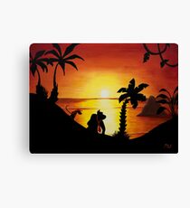 Sunset Shore Canvas Print