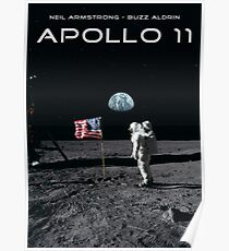 Apollo 11 - Moon & the Earth Poster