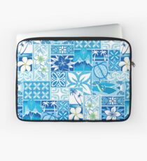 Neues Hawaii-Motiv - blau Laptoptasche