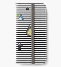 Studio Ghibli-Mein Nachbar Totoro, Kikis Lieferservice und Chihiros-Gestreift iPhone Flip-Case/Hülle/Skin