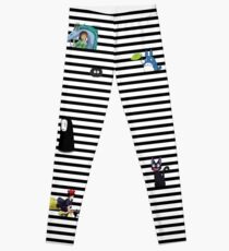 Studio Ghibli-My Neighbor Totoro, Kiki's Delivery Service, and Spirited Away-Striped Leggings