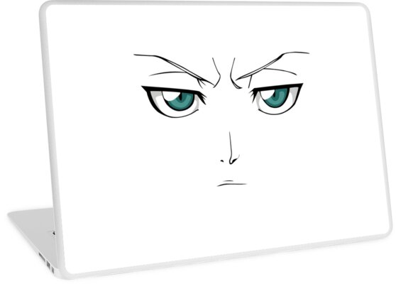 Bleach Toshiro Hitsugaya Anime Eyes Laptop Skins By Lhethril