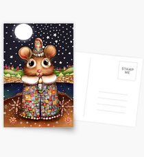 Little Bright Eyes the Radiant Christmas Mouse Postcards
