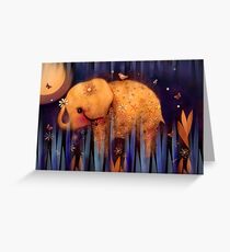 daisy's night garden Greeting Card