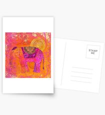 Happy Elephant II Postcards