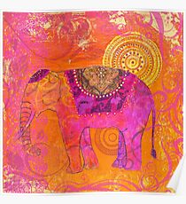 Glücklicher Elefant II Poster