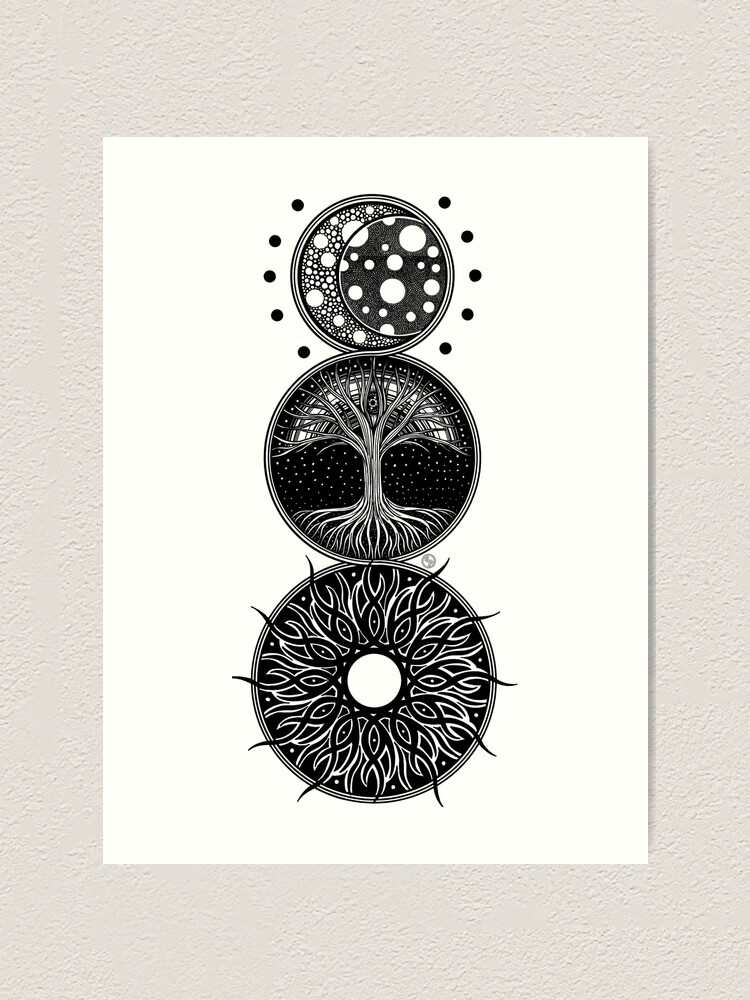 Alternate view of EP. MOON / LIFE / SUN Art Print
