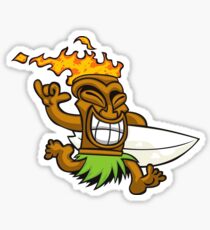Tiki surfer Sticker