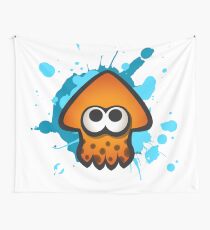 Splatoon Squid on Ink Wall Tapestry