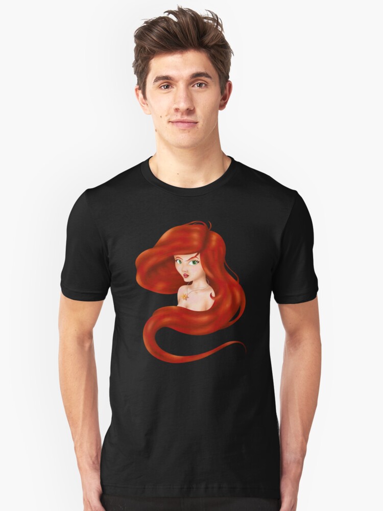 Flaming Red Hair T Shirt By Angrahius Redbubble