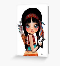 Native Girl Greeting Card
