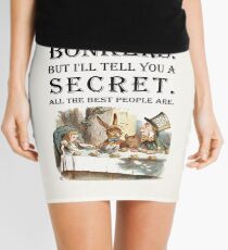 Alice In Wonderland - Tea Party - You're Entirely Bonkers - Quote Mini Skirt
