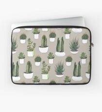 Aquarell Kakteen & amp; Sukkulenten - Beige Laptoptasche