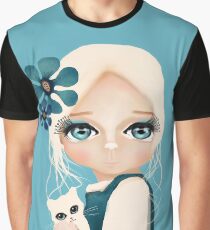 Snow Kitten Graphic T-Shirt