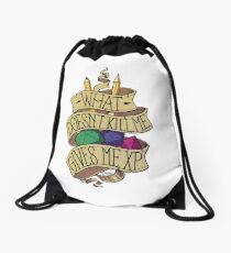 What doesn't Kill me Drawstring Bag