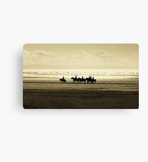 Sunset Beach Ride Canvas Print