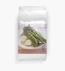 Asparagus and Garlic Duvet Cover
