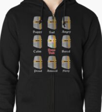 Deus Vult Expressions Zipped Hoodie