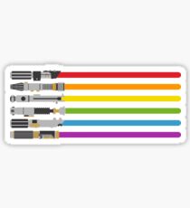 Lightsaber Rainbow Sticker