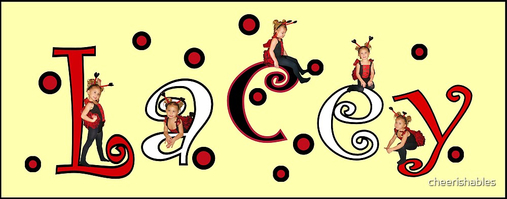"Ladybug Custom Name Art - Lacey" by cheerishables  Redbubble
