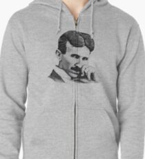 Nikola Tesla Zipped Hoodie