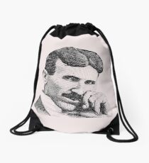 Nikola Tesla Drawstring Bag