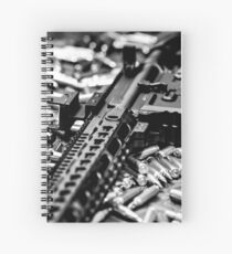 Rifle In Ammo Spiral Notebook